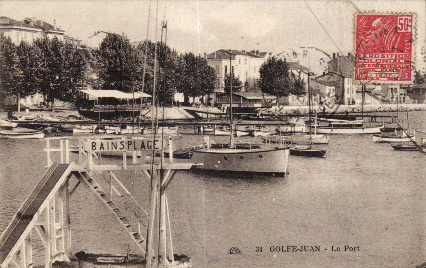 Golfe Juan - Le Port Bateaux - CPA 