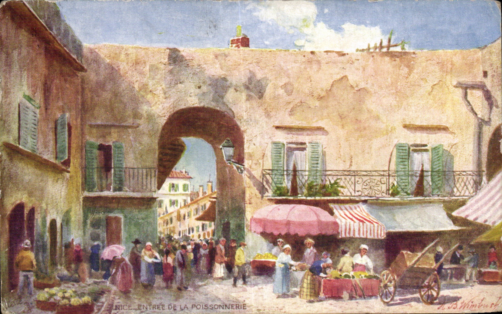 - Entrada de Poissonniere - CPA agradable