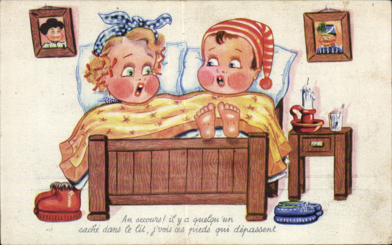 CPA Fantaisie Enfants Au secours