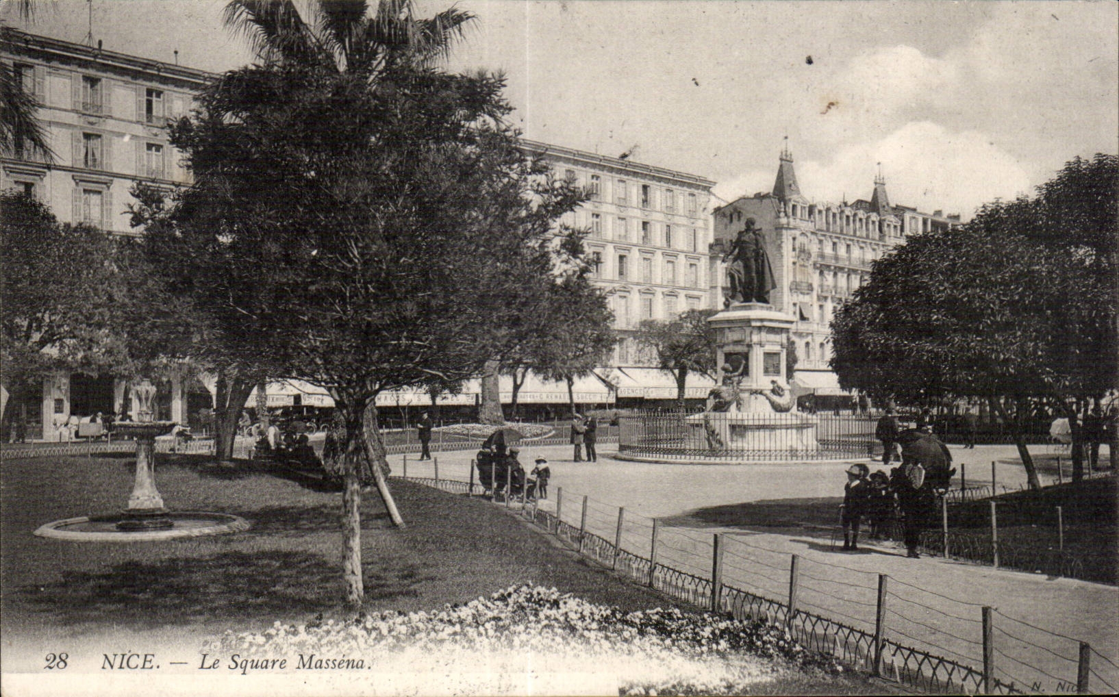 - El jardin publico de Massena - CPA agradable