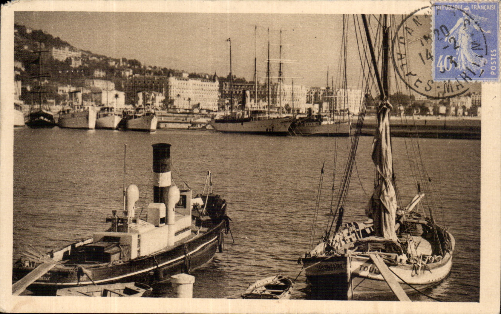 Cannes - the Port Boats - CPA