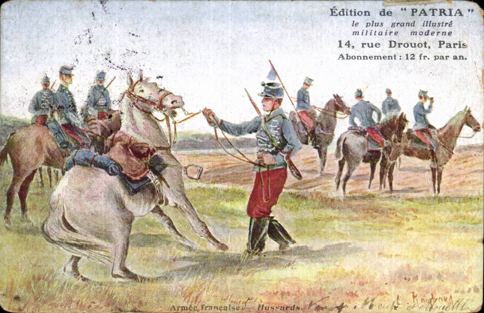 Edicion de Militaria de la fantasia de CPA de Patria Hussards