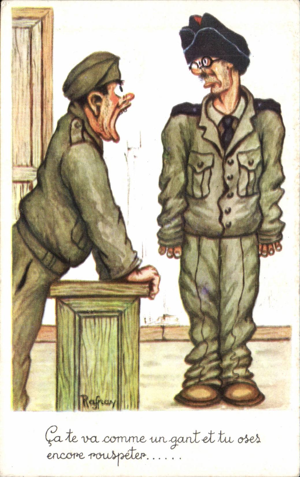 CPA Fantaisie Militaria Humor Ca suits you like a glove