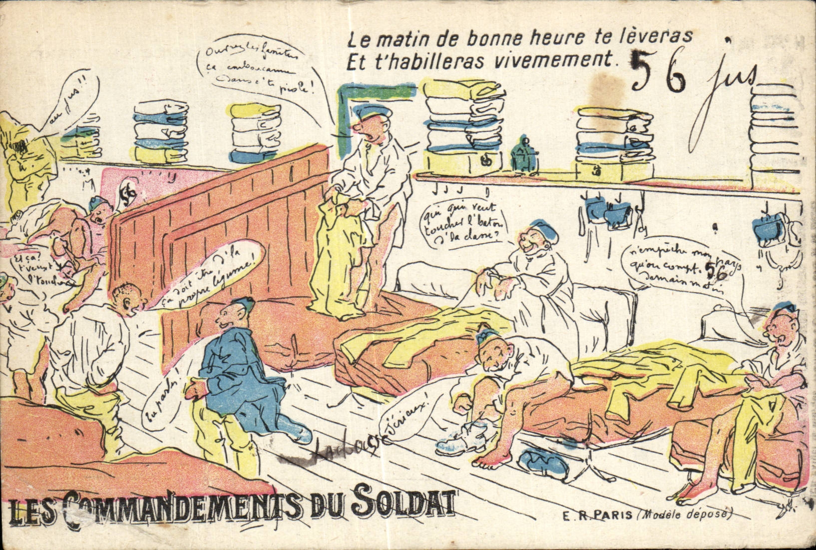 CPA Fantasy Militaria Humor commanders of the soldier