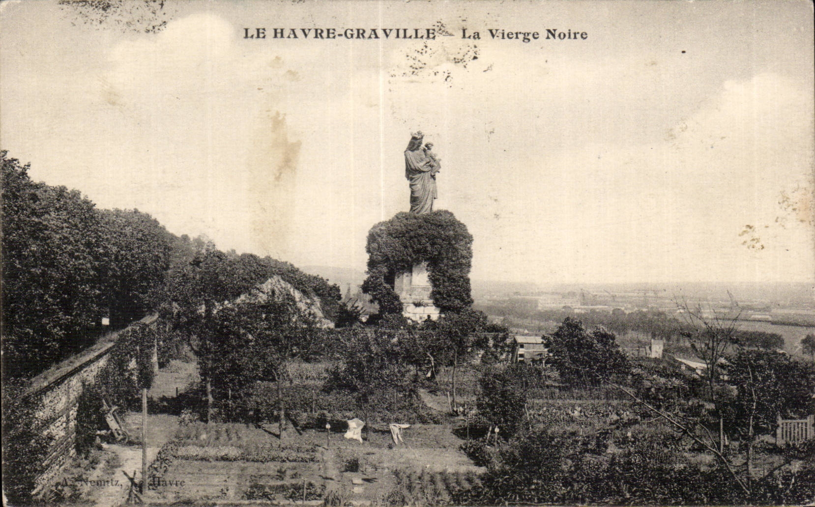 Granville Le Havre - the Black Virgin - CPA