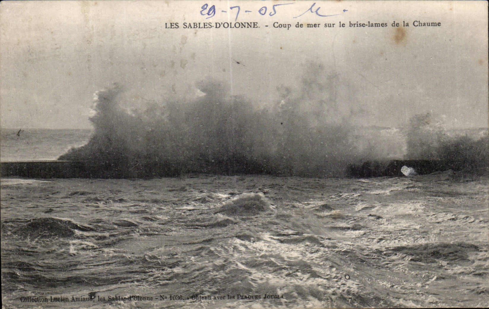 Arenas Olonne - inflamacion pesada en las lAminas de la brisa de la paja - CPA