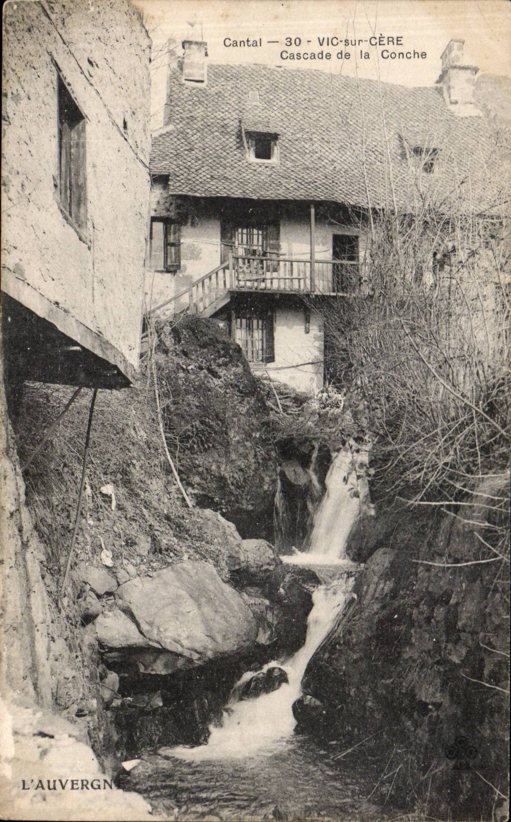 Vic sur Cere - Cascade de la Conche - CPA