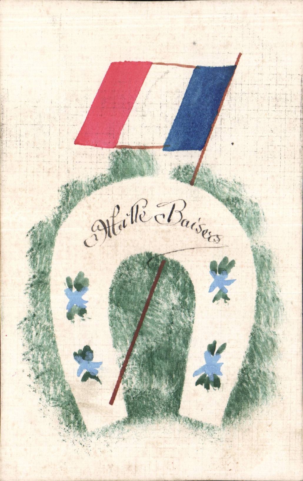 CPA Patriotic Militaria Fantasy Flag Flag