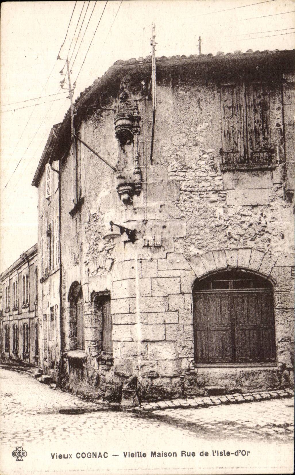 Cognac - Old woman House - Street of Isle Gold - CPA