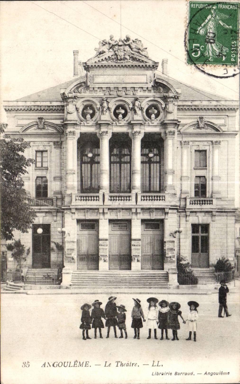 Angouleme - the Theater Children - CPA