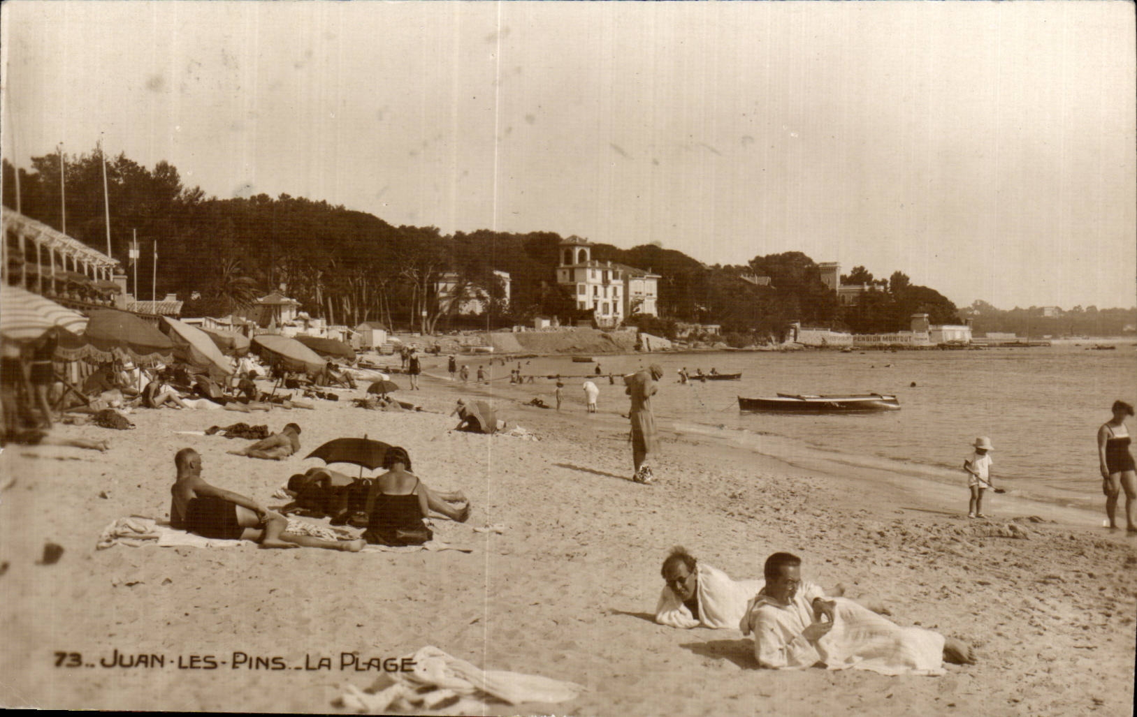 Juan les Pins - La Plage - CPA 