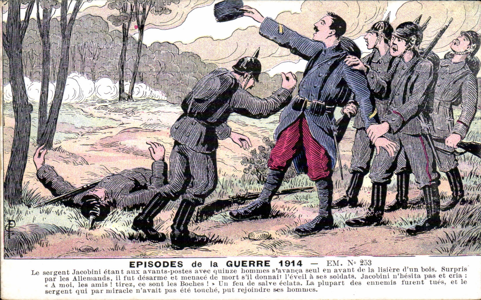 Militaria - Humorous - Humor - Illustration - Episodes of the War 1914 - CPA
