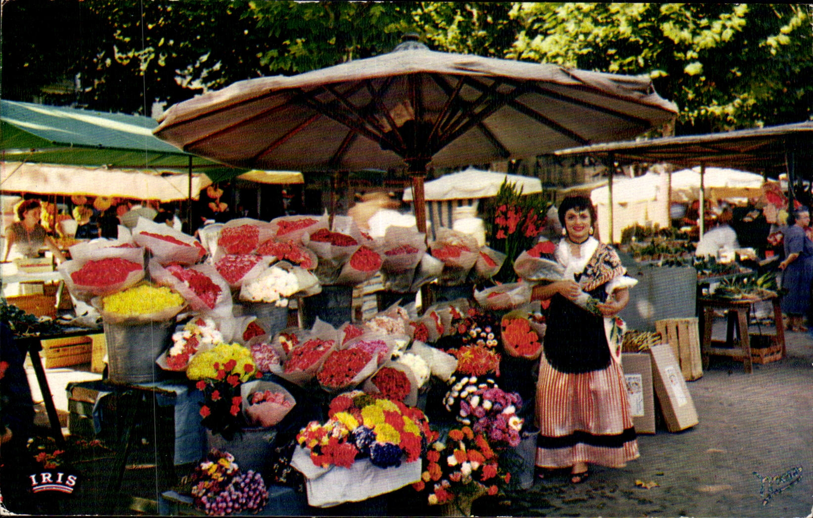 La Cote d Azur - Marche aux Fleurs - CPA 