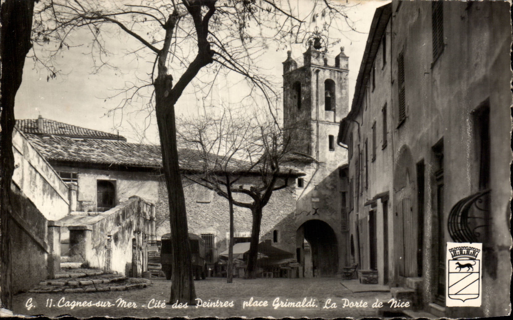 Cagnes en el mar - ISCEof los pintores - lugar de Grimaldi - la puerta de Niza - CPA