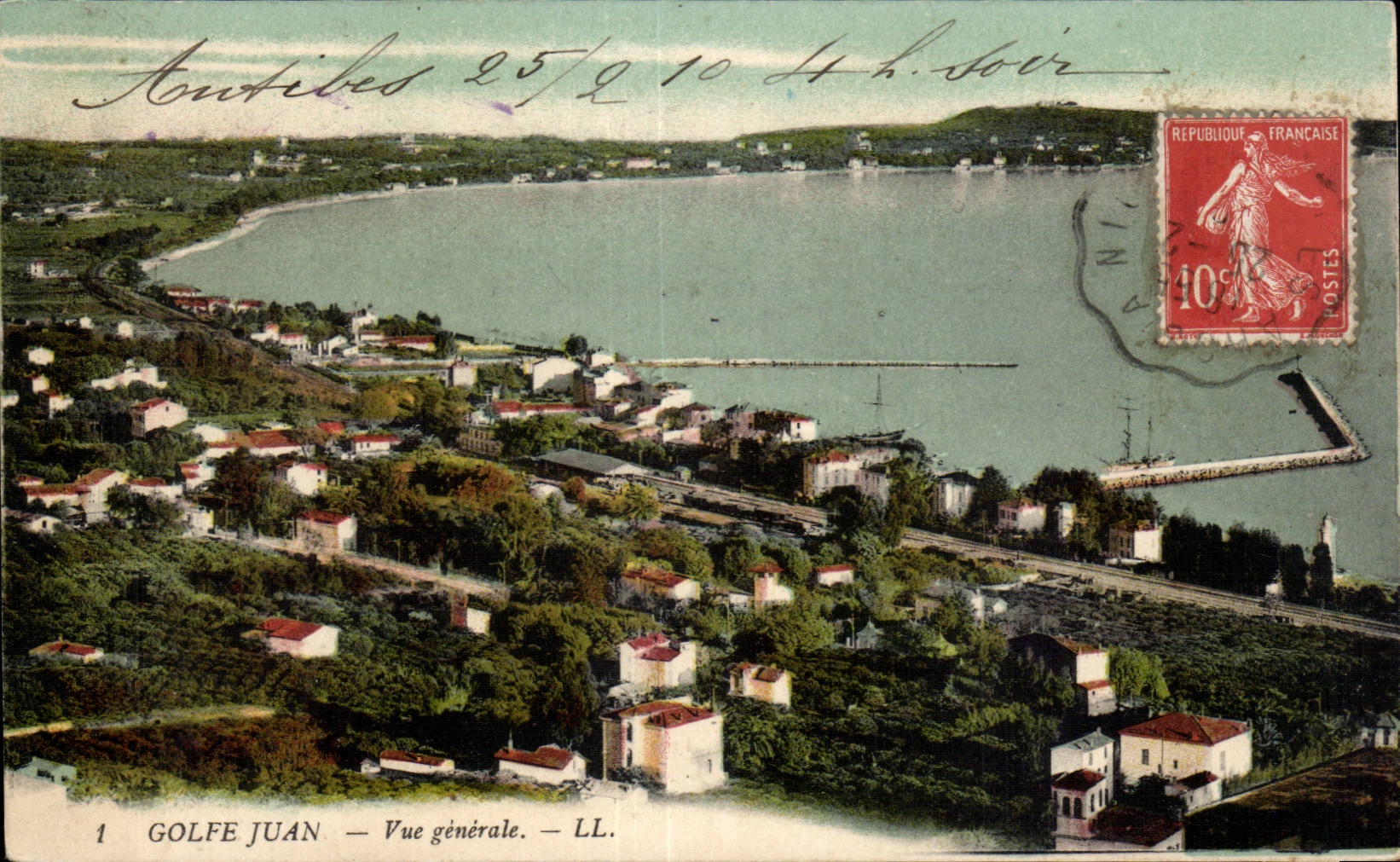 Golfe Juan - Vue Generale - CPA 