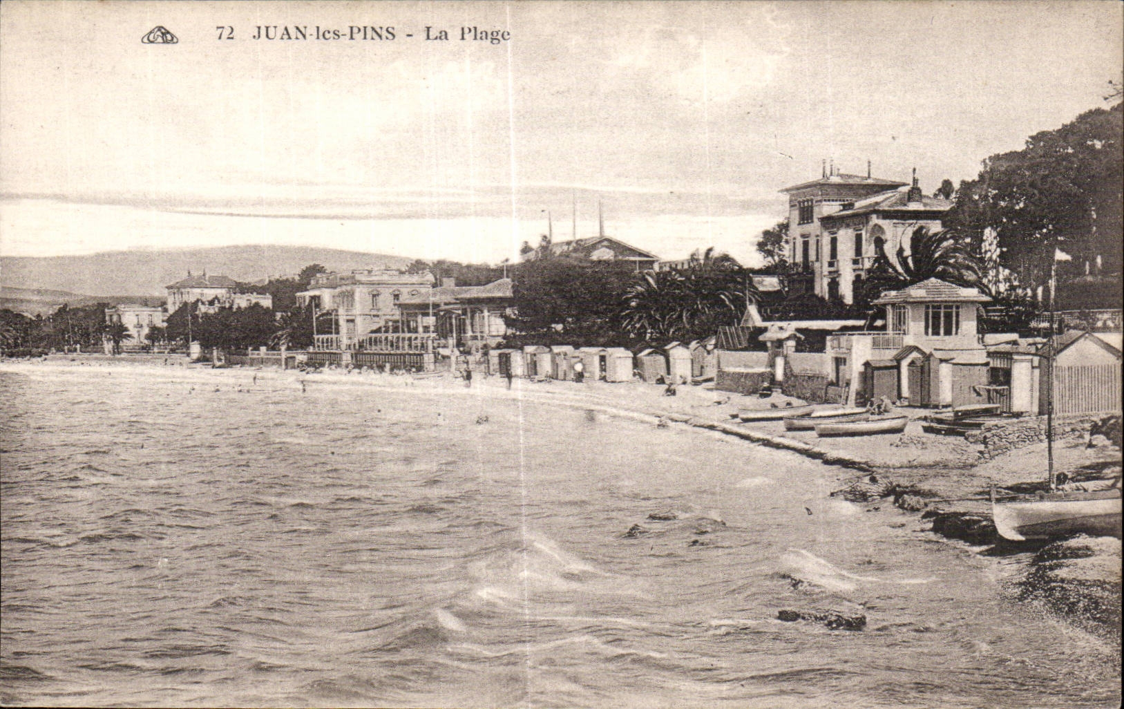 Juan les Pins - La Plage - CPA 