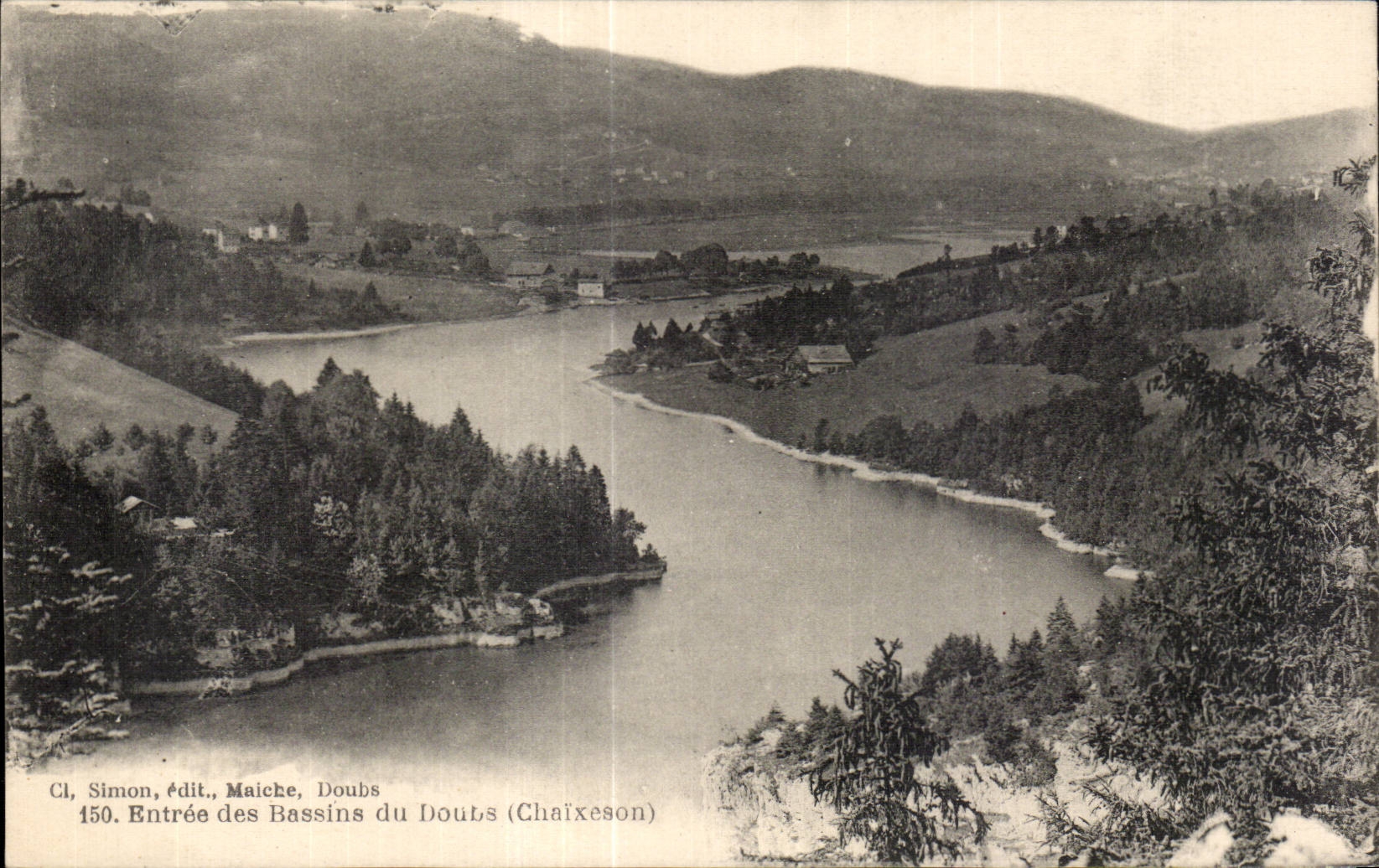 Entree des Bassins du Doubs - CPA 