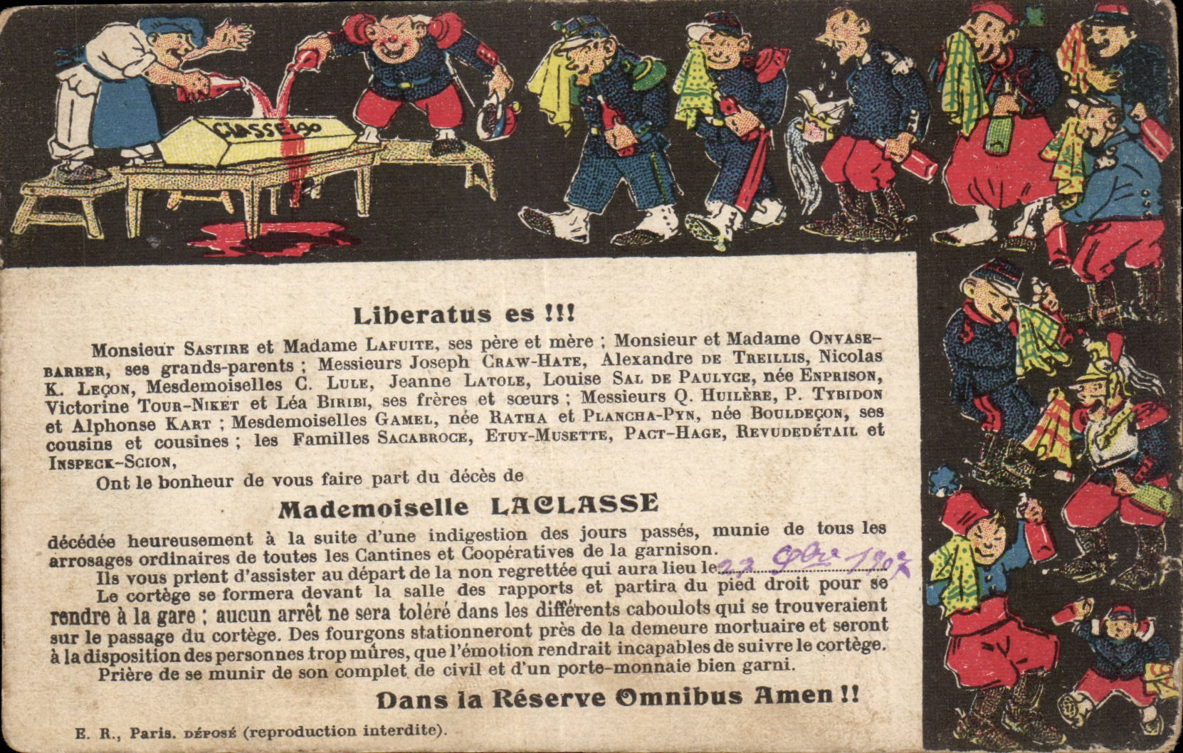 Militaria - Humor - Humorous - Illustration - Liberatus be - CPA