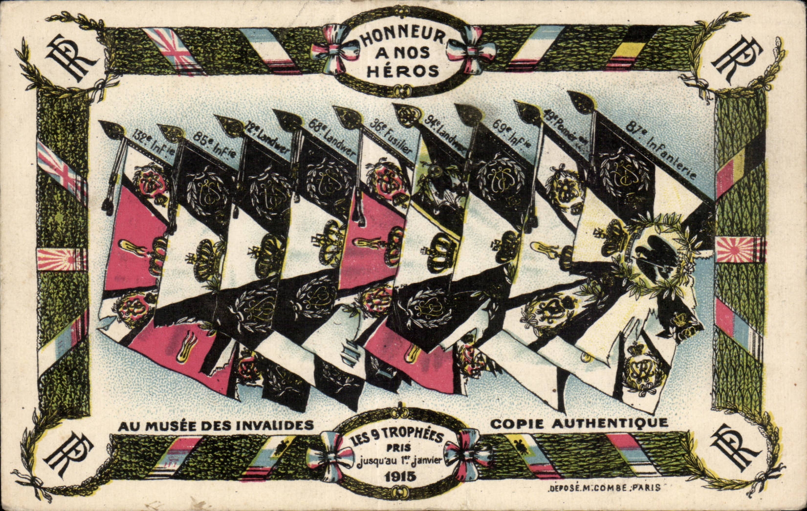 Militaria - Illustration - Honor has our Heroes - 1915 - has Museum of Invalides - CPA