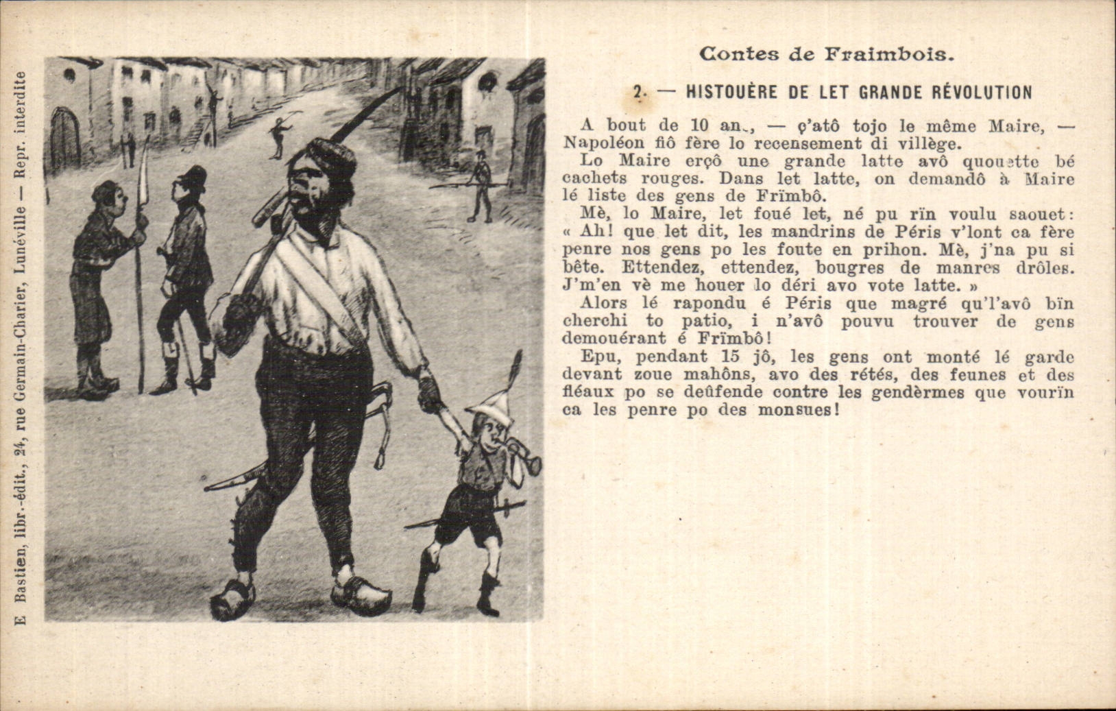 CPA Militaria Couarails of war History of the great revolution