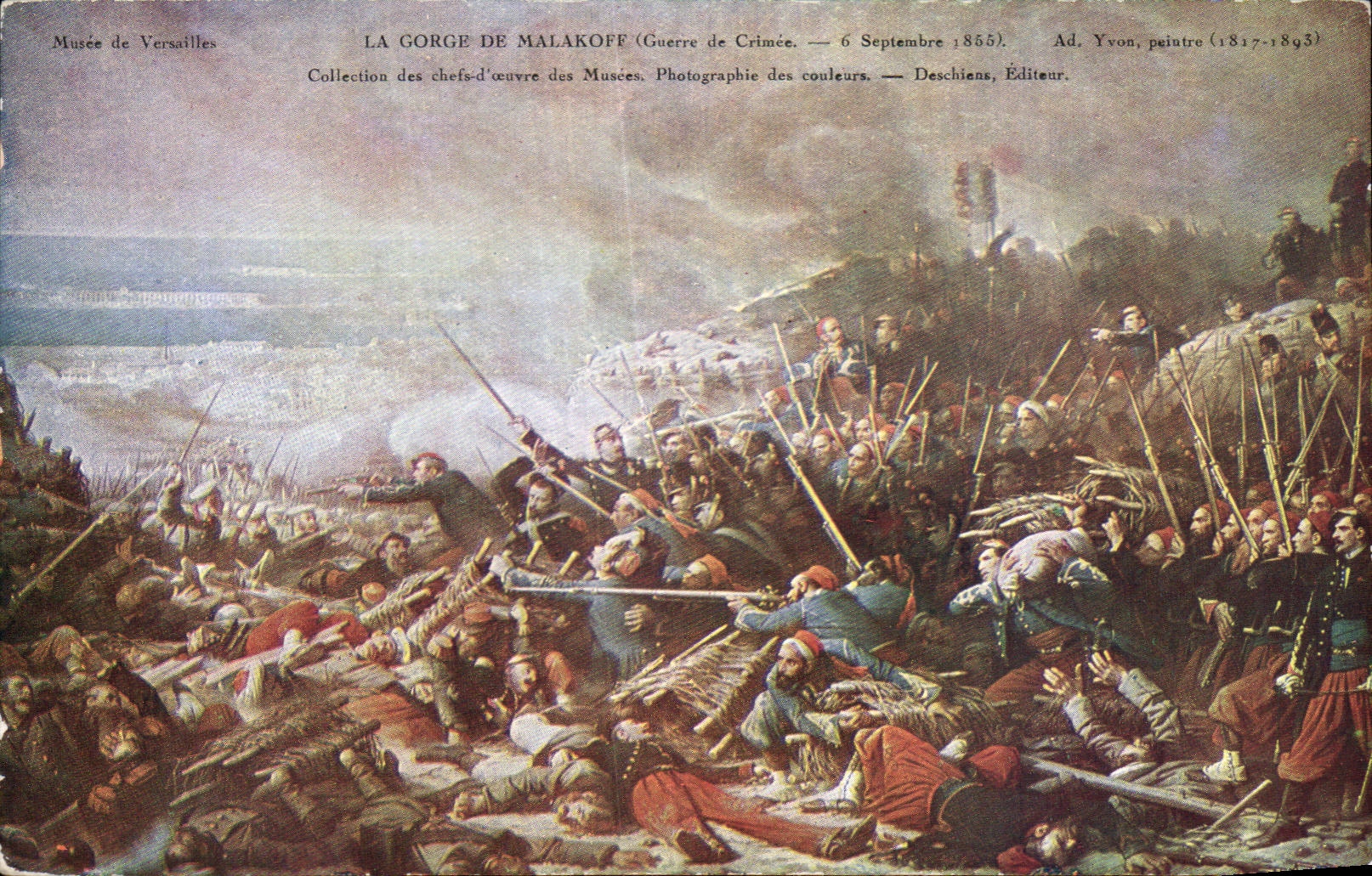 Museo de Militaria de la fantasia de CPA de Versalles la garganta de Malakoff Guerred E Crimea el 6 de septiembre de 1855