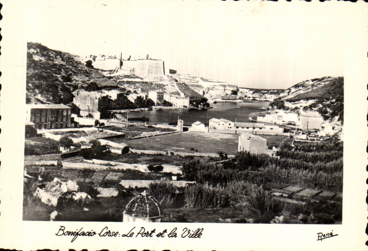 Corse - Corsica - Bonifacio - Le Port et la Ville - CPSM 