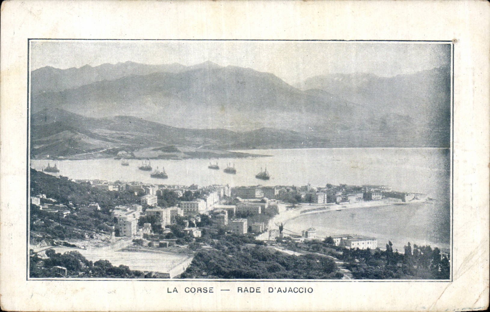 Corsica CPA Corsica Ajaccio roads