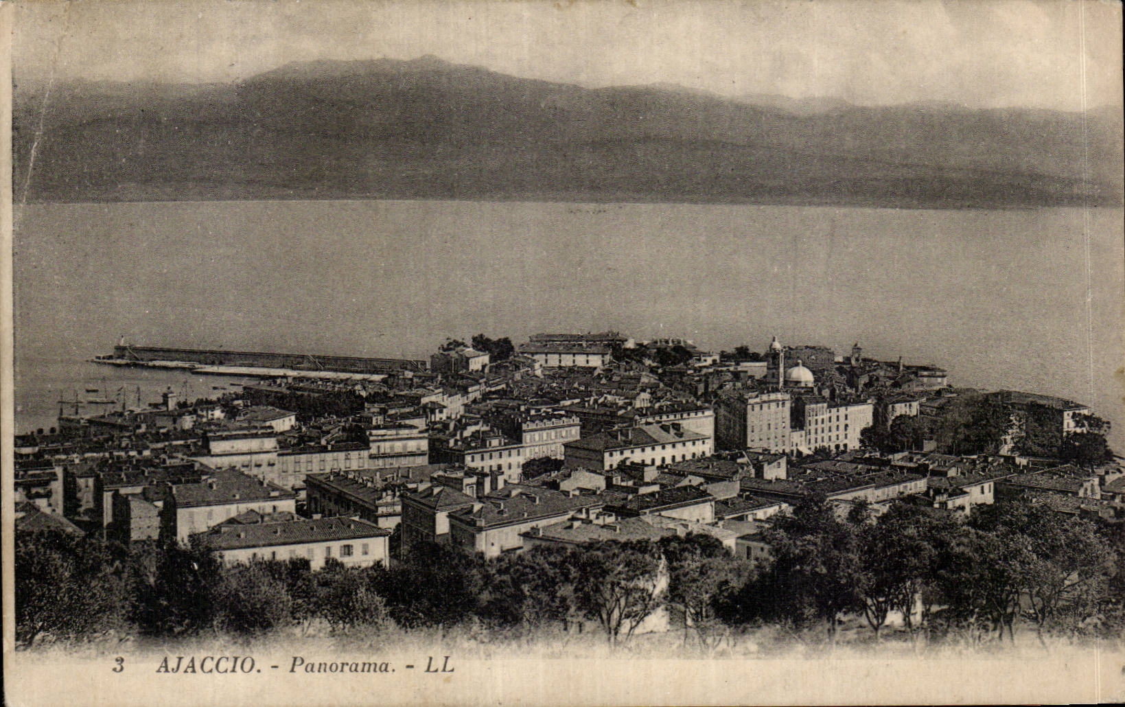 Panorama de Corcega CPSM Corcega Ajacio