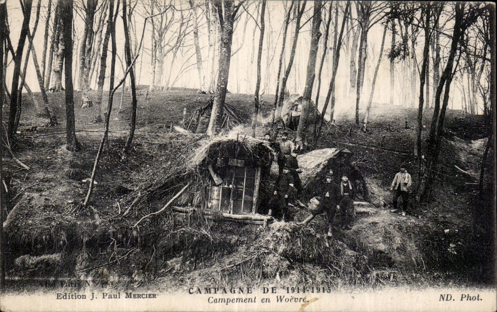 CPA Militaria Countryside of 1914 Camping of Woevre