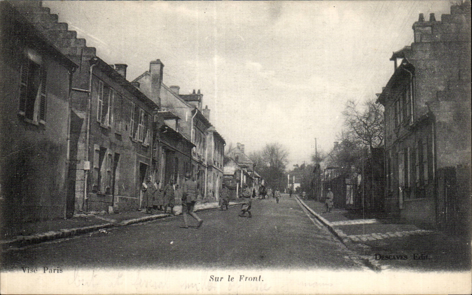 CPA Militaria On the face