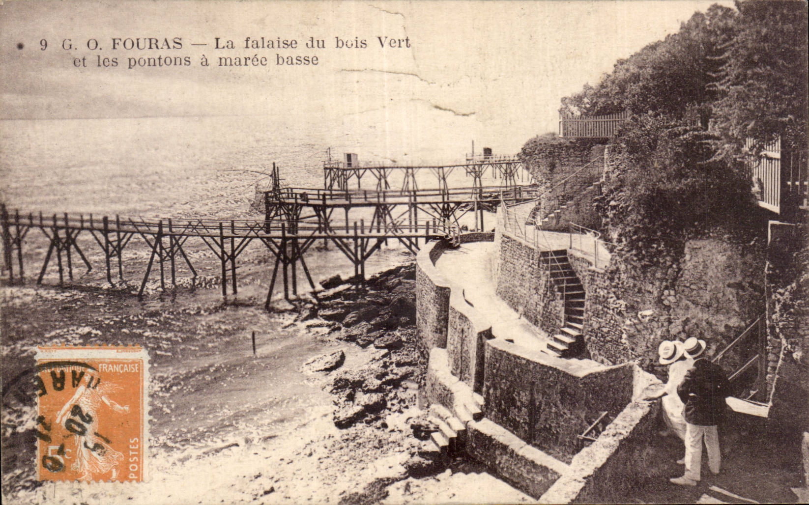 Fouras - La Falaise du Bois Vert - CPA