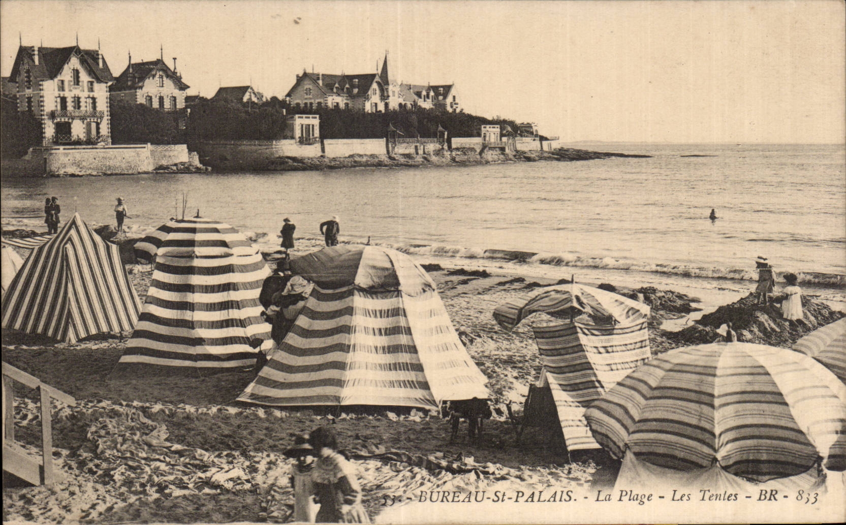 Bureau St Palais - La Plage - Les Tentes - CPA