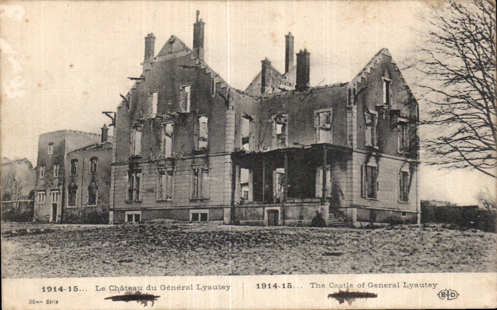 CPA Militaria the Great War 1914le castle of general Lyautey