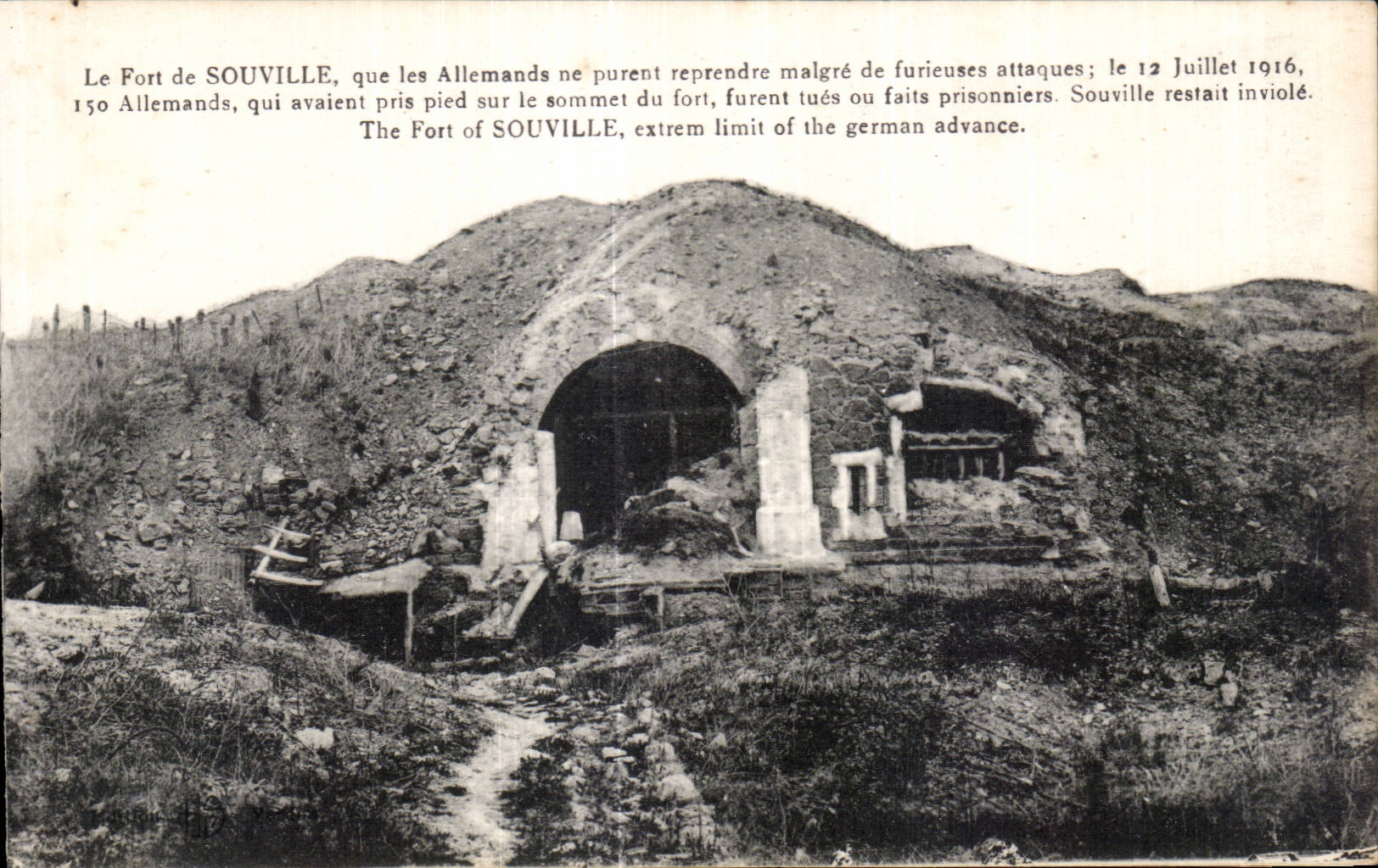 CPA Militaria War 1914 the fort of Souville