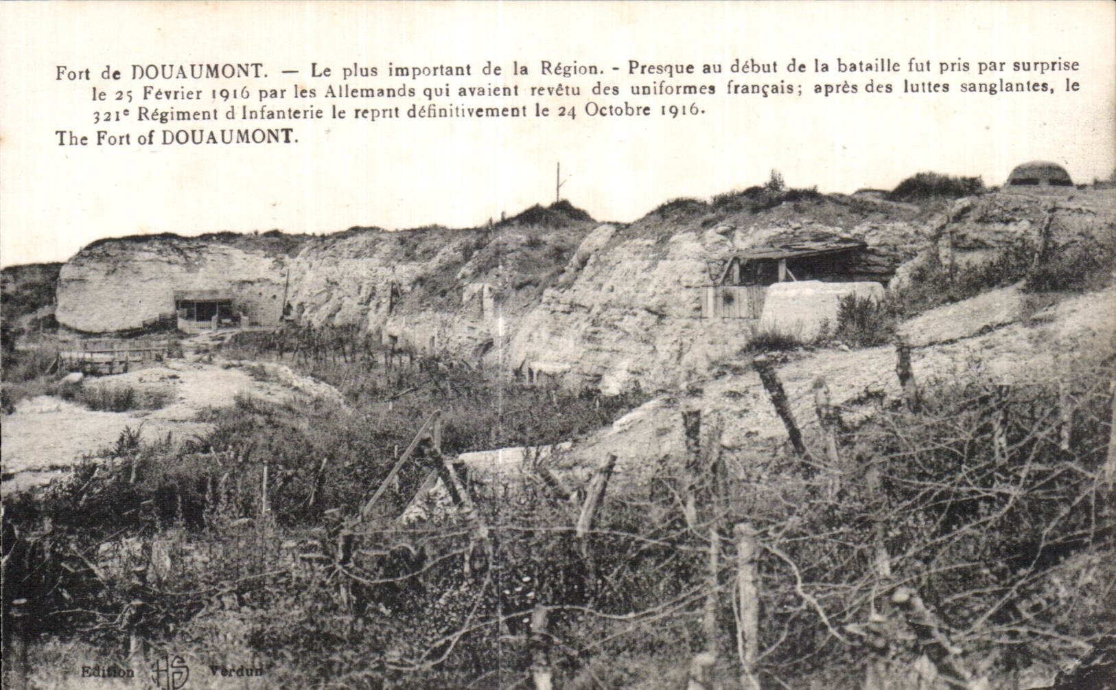 CPA Militaria War 1914 the fort of Douaumont