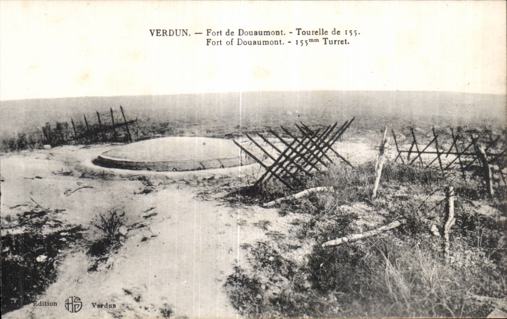 CPA Militaria War 1914 the fort of Douaumont Turret of 155