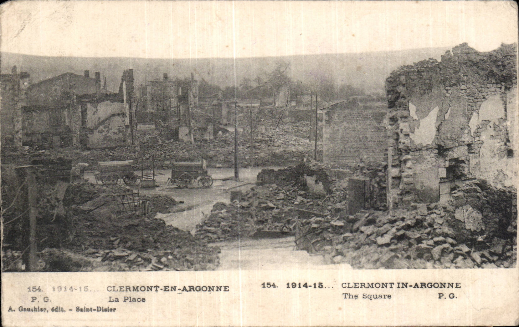 CPA Militaria Clermont in Argonne the place