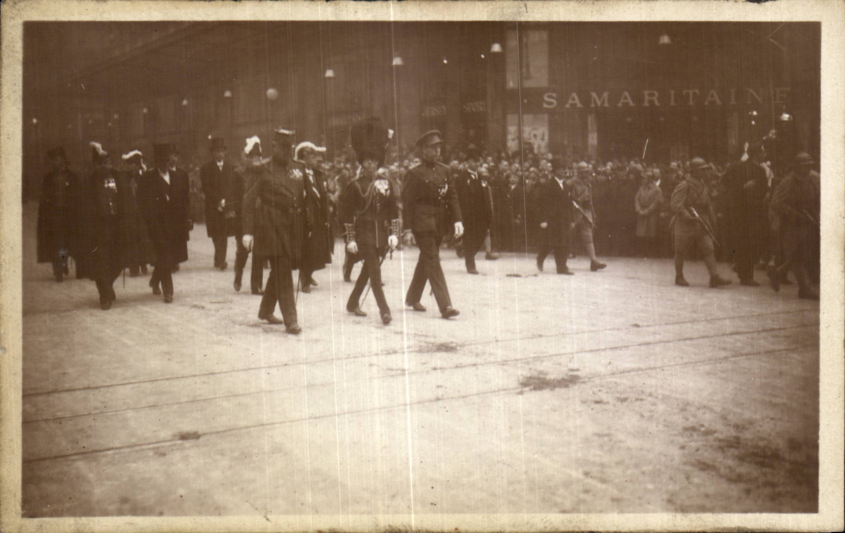 CPA Militaria Funeral of the Marshal Foch March 26th 1929 princes of Wales of Belgium and Monaco