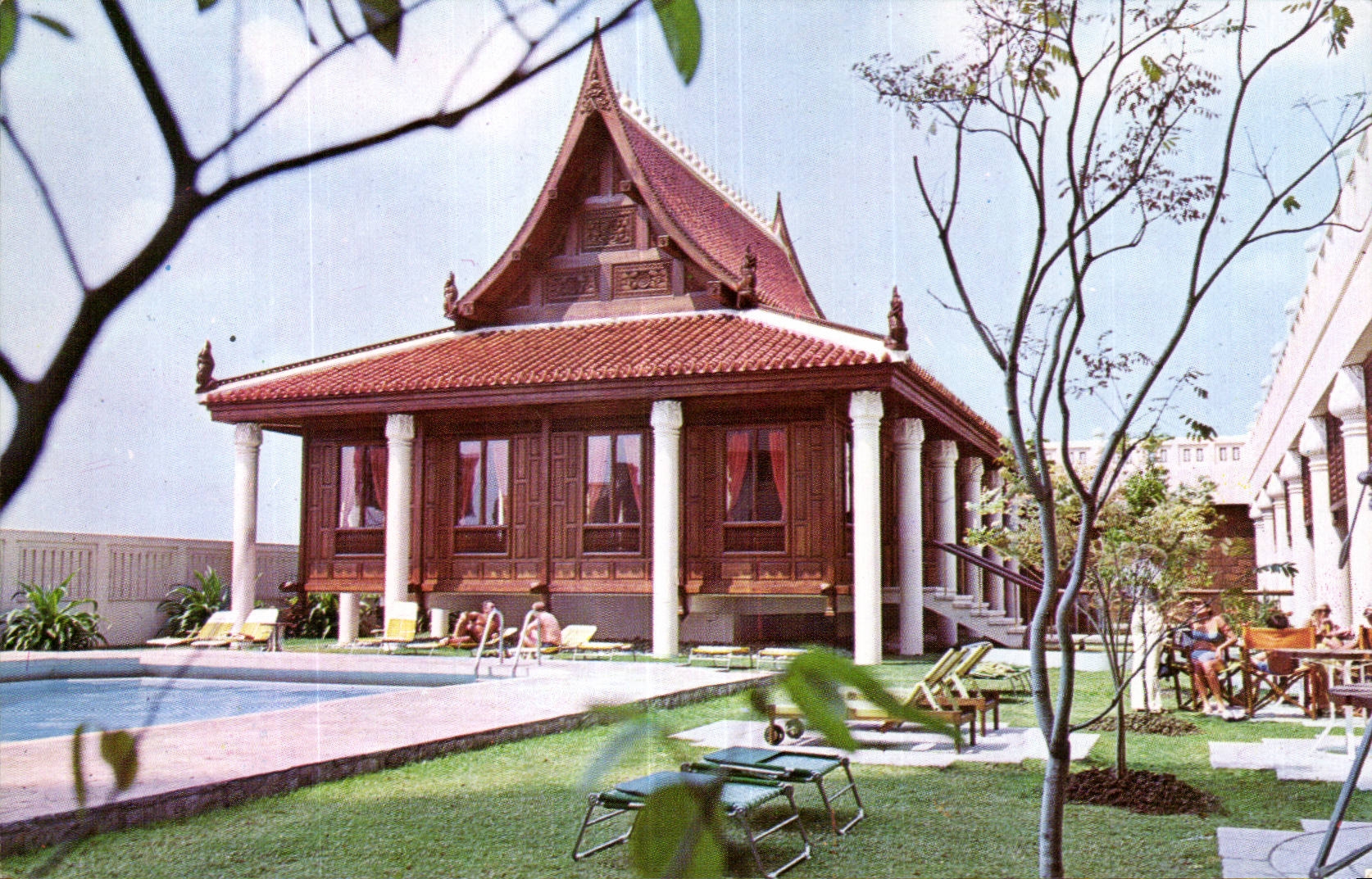 CPSM Thailand Thailand Sal Thai Replica off has 13the century Thai house