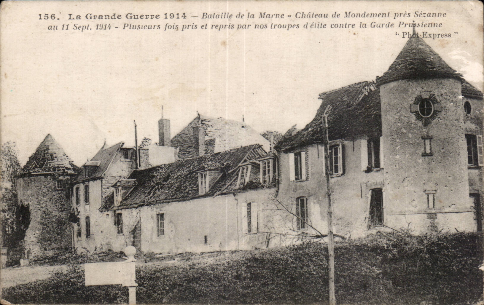 CPA Militaria Battles of the marl Castle of Mondemont close Sezanne