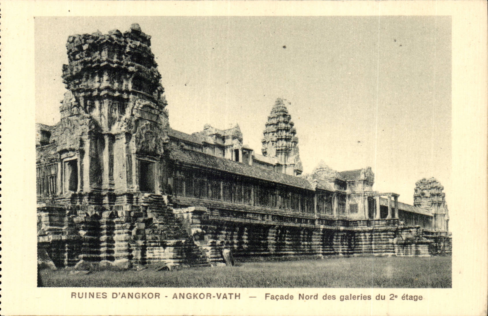 CPA Campuchea arruina el ataque frontal de Angkor Vath del angkor norteno de las galerias de la 2da etapa