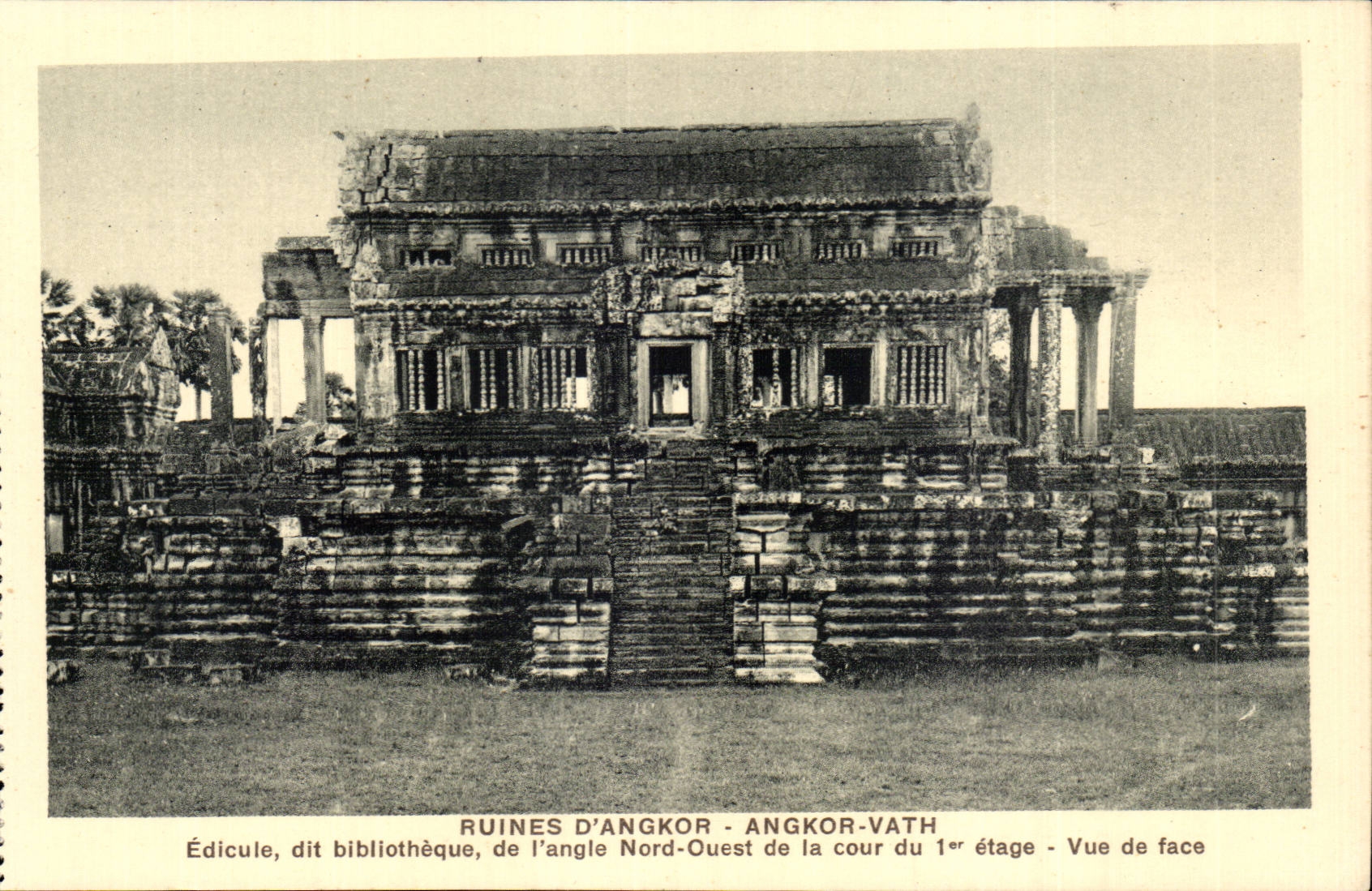 CPA Kampuchea Ruins angkor Angkor Vath Shelter known as Library library