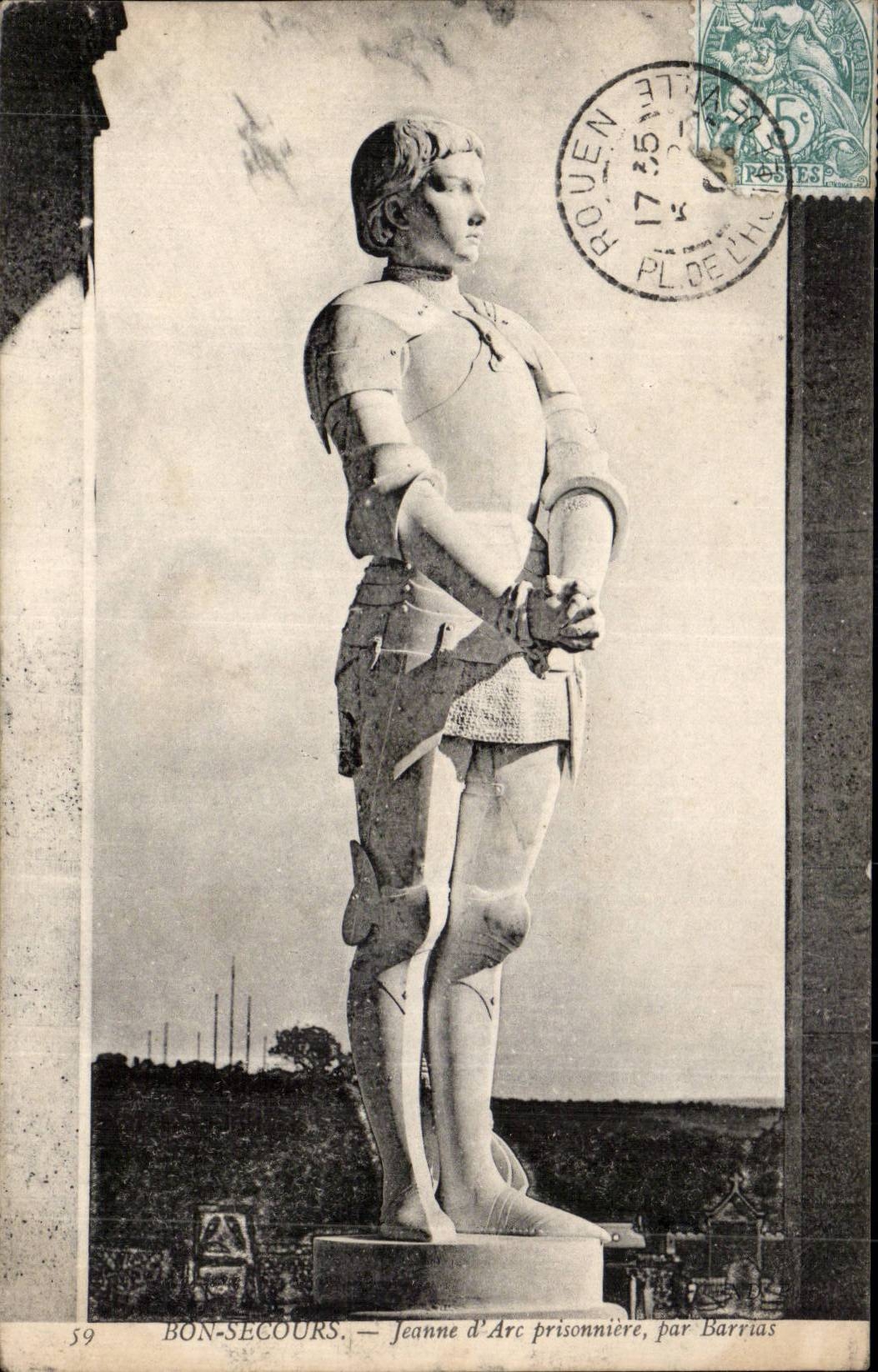 CPA Good Help Jeanne arc prisonniere by Barrias