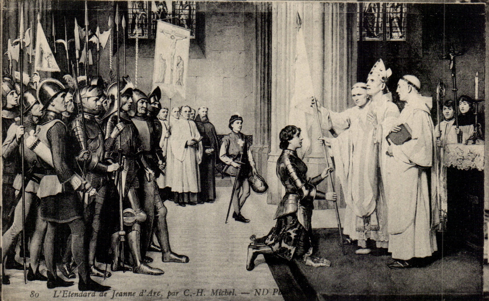 CPA standard of Jeanne arc Michel