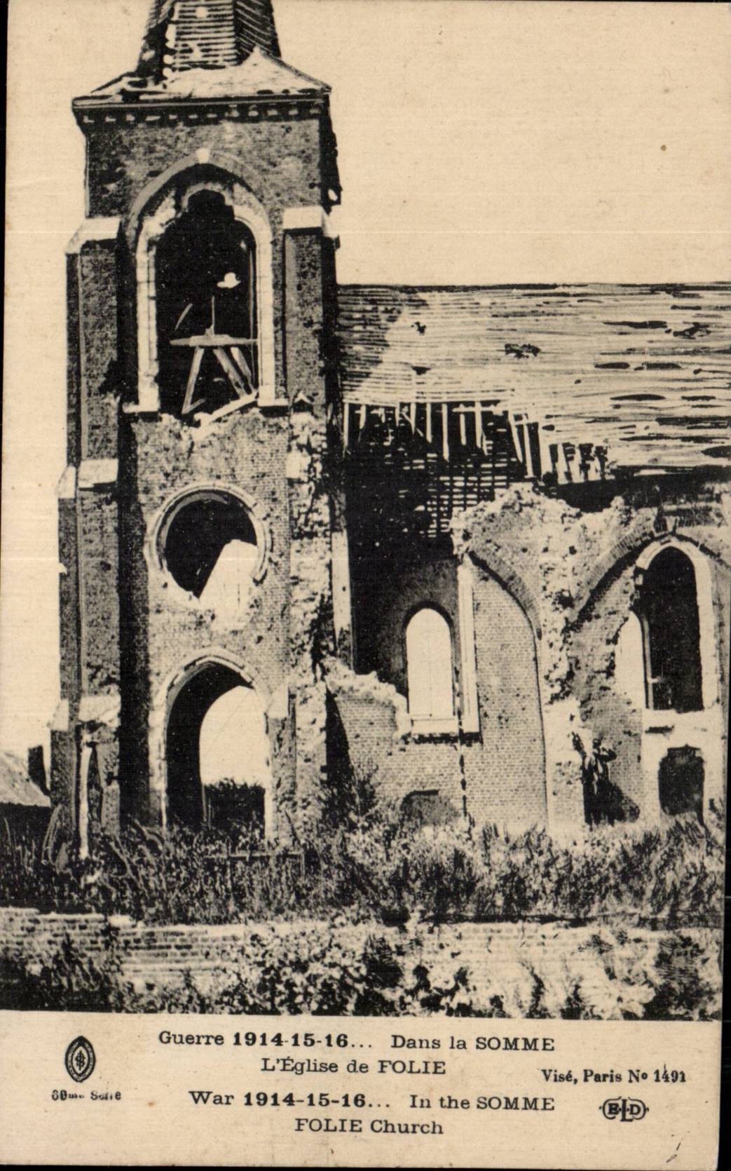 CPA Militaria en la iglesia de la suma de la locura