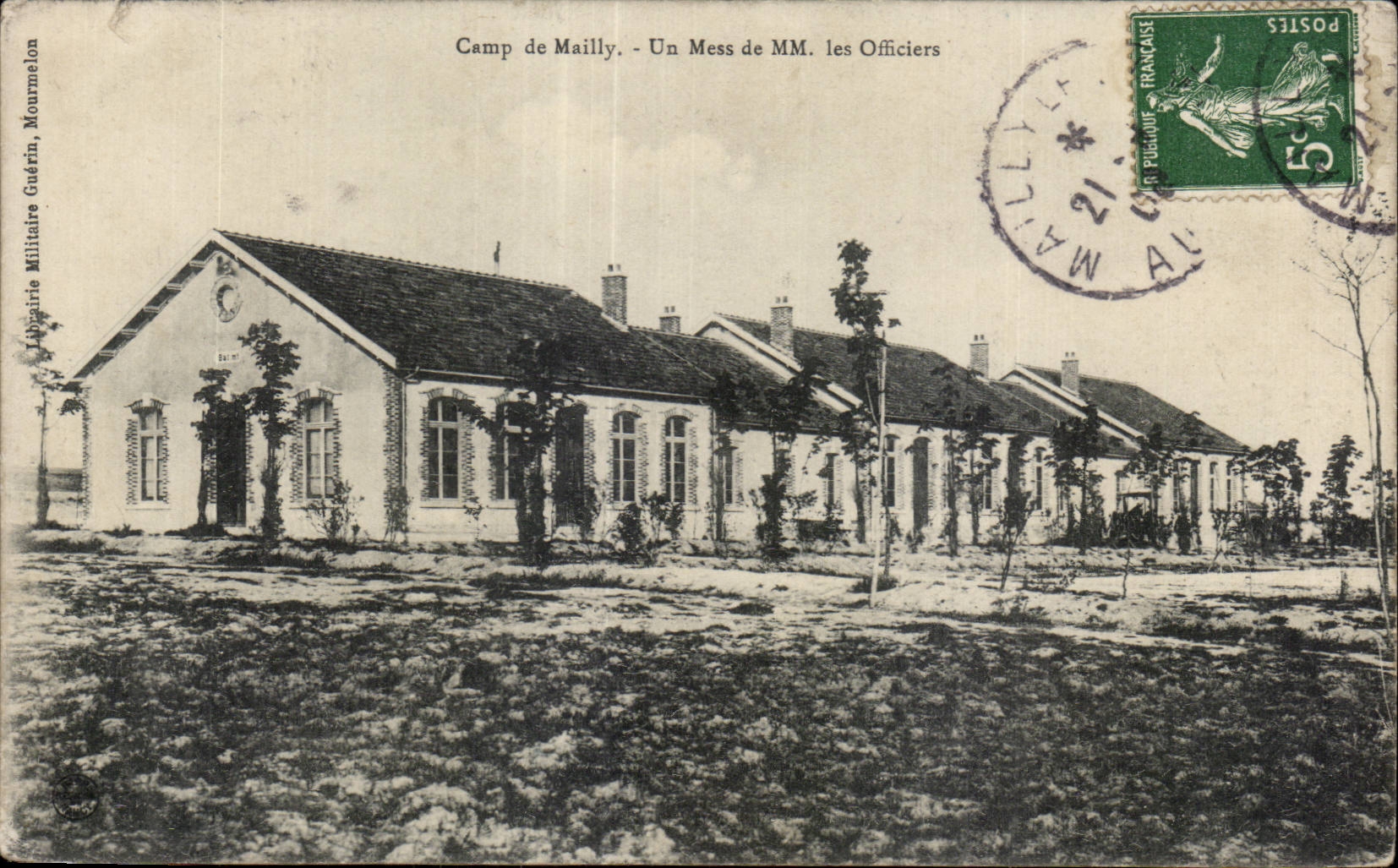 CPA Militaria Camp of Mailly a mess of MM officers