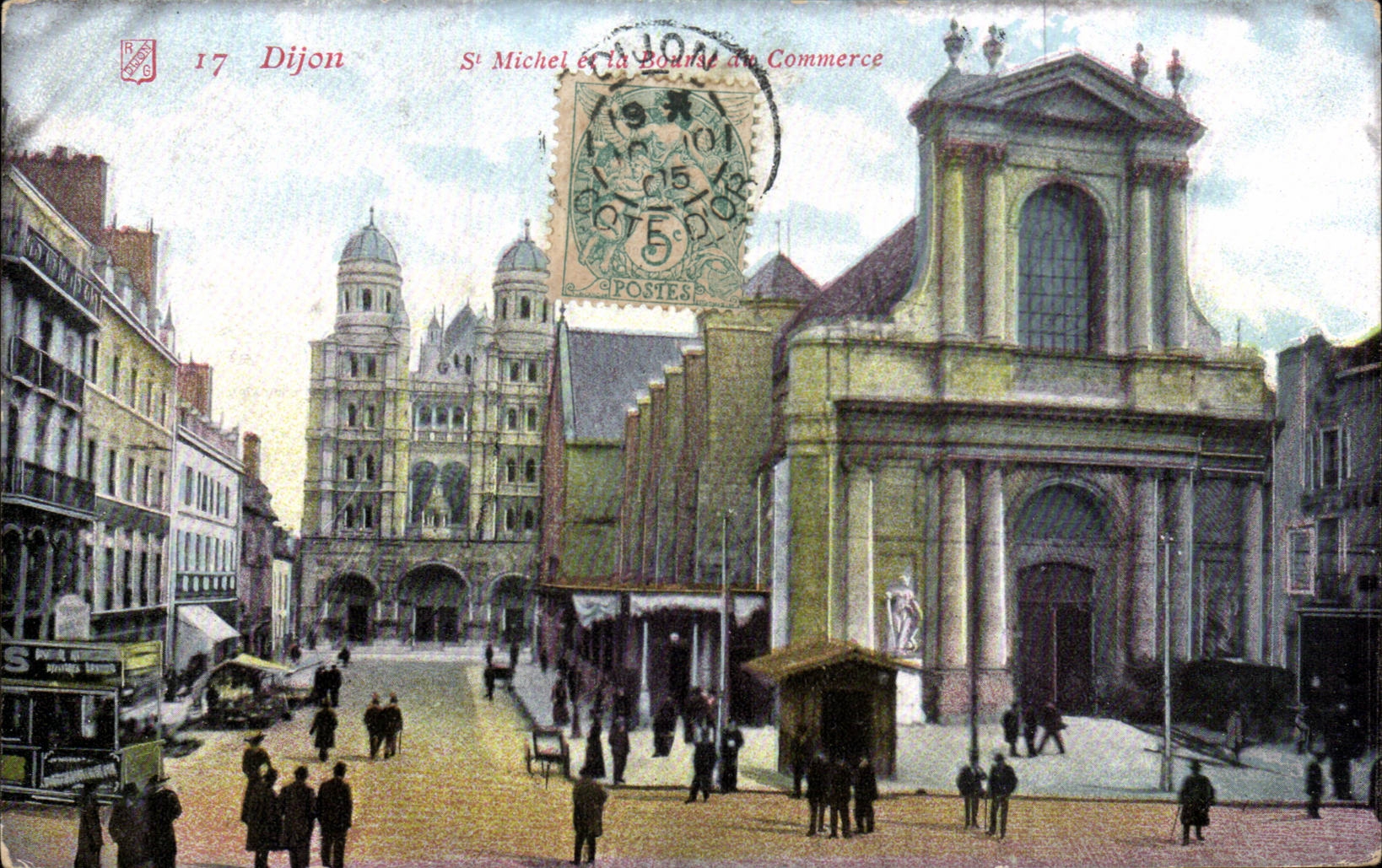CPA Dijon St Michel et la bourse du commerce
