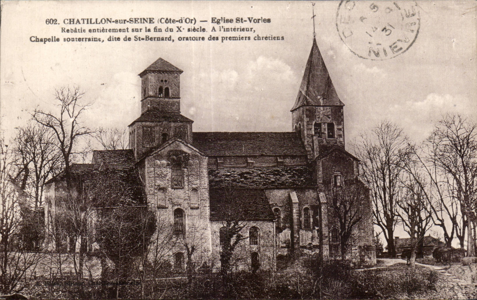 CPA Chatillon on the Seine Church St Vorles
