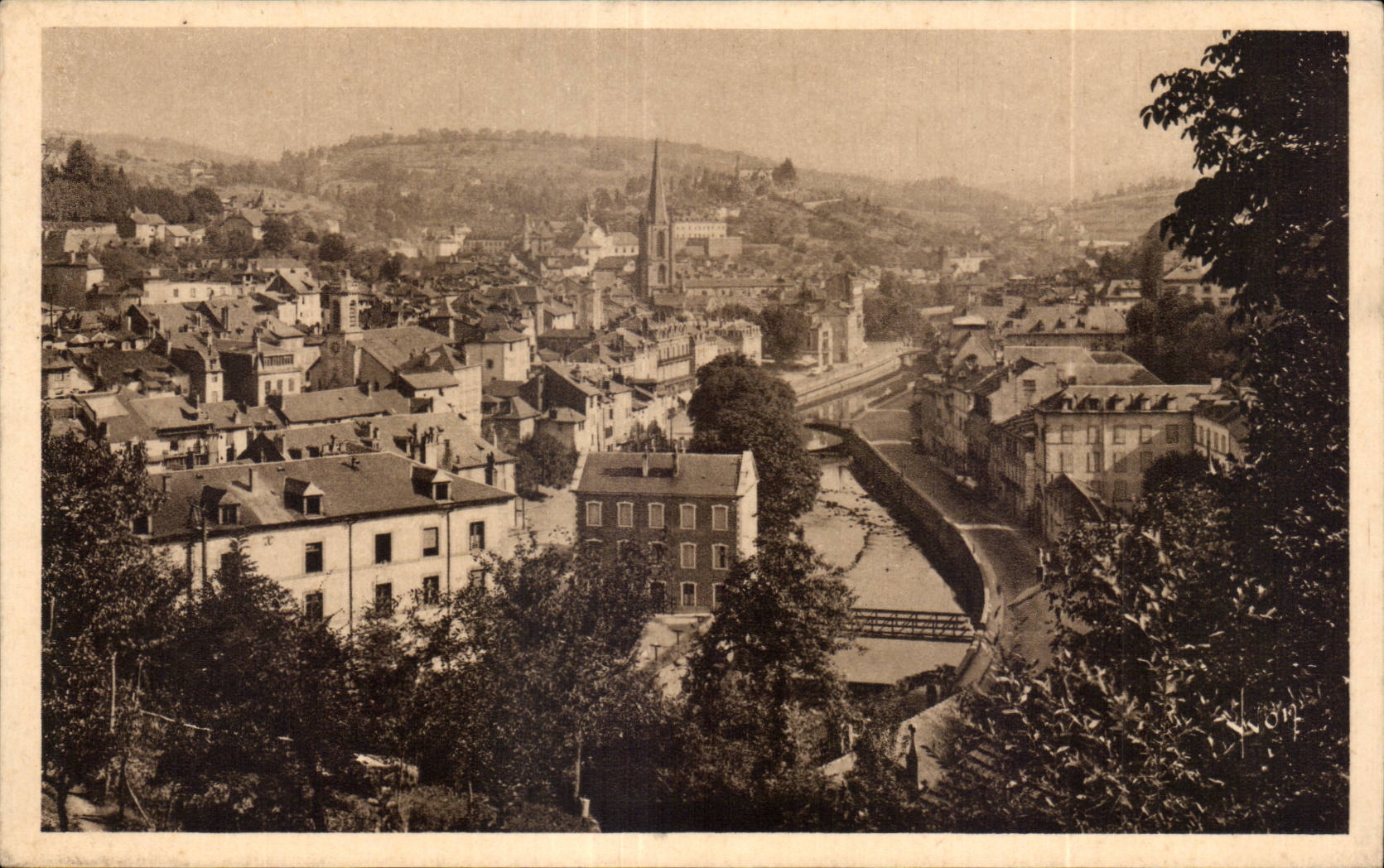 CPA Tulle Seen on the district of the barrier and Correze