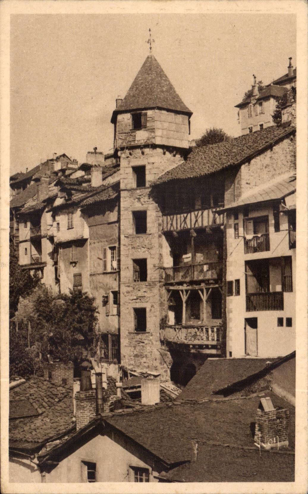 CPA Tulle the tower Alverge